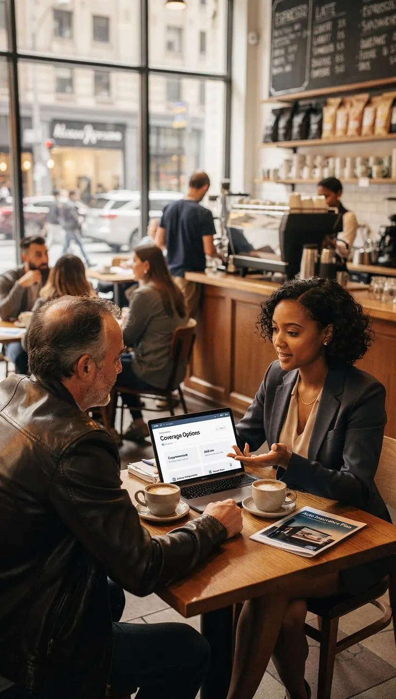 Zbliżenie na symbol ochrony pojazdu w formie tarczy.