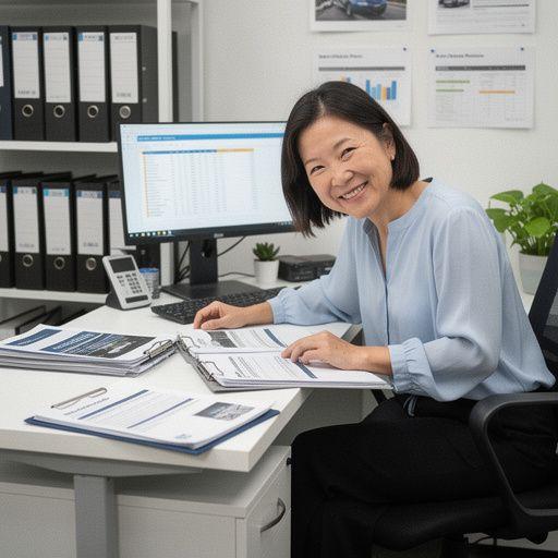 Kobieta rozmawiająca z agentem ubezpieczeniowym o planach ochrony